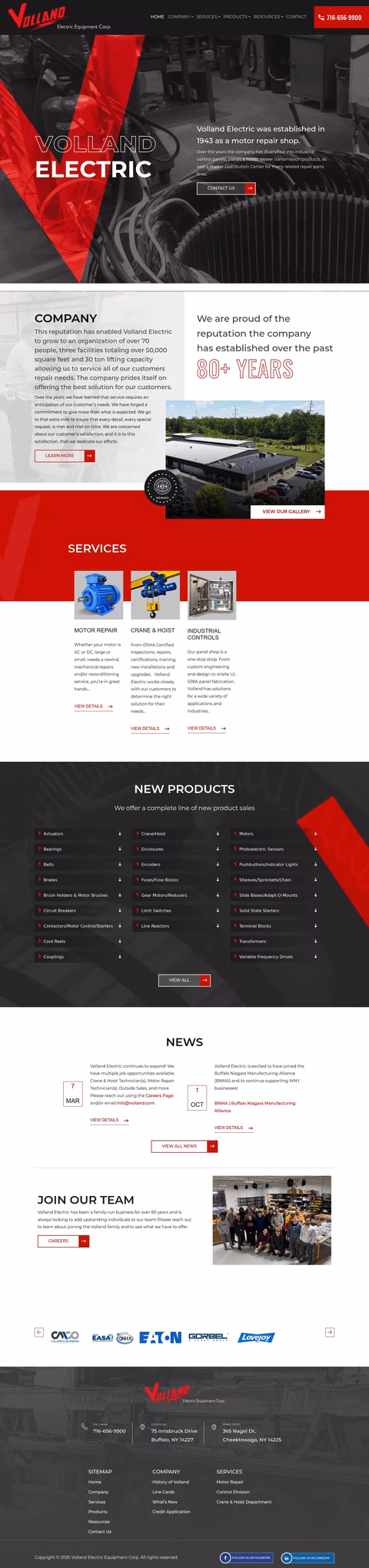 Volland-Electric Homepage 1440px