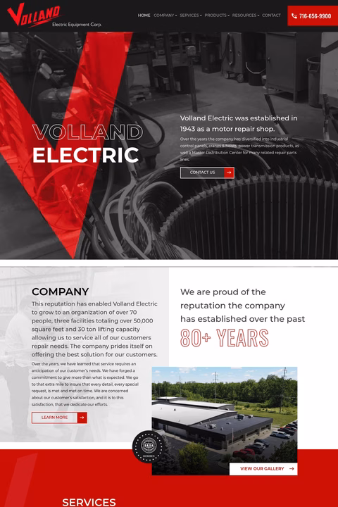 Volland-Electric Homepage 1440px