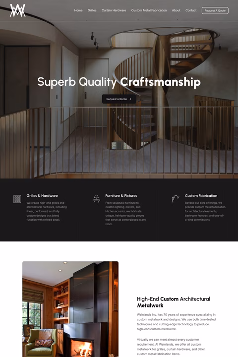 Wainlands Homepage 1440px