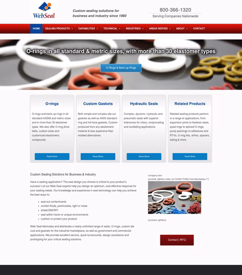 Web-Seal Homepage 1440px