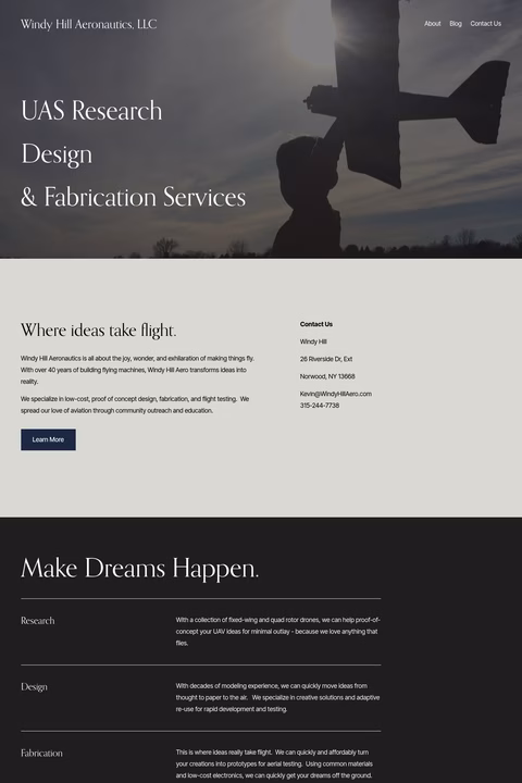 Windy-Hill-Aeronautics Homepage 1440px