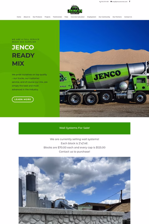 Jenco-Ready-Mix Homepage 1440px