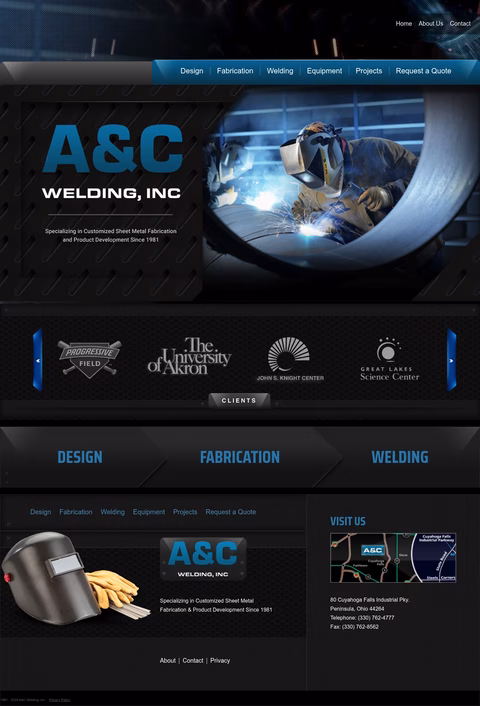 A-C-Welding Homepage 1440px