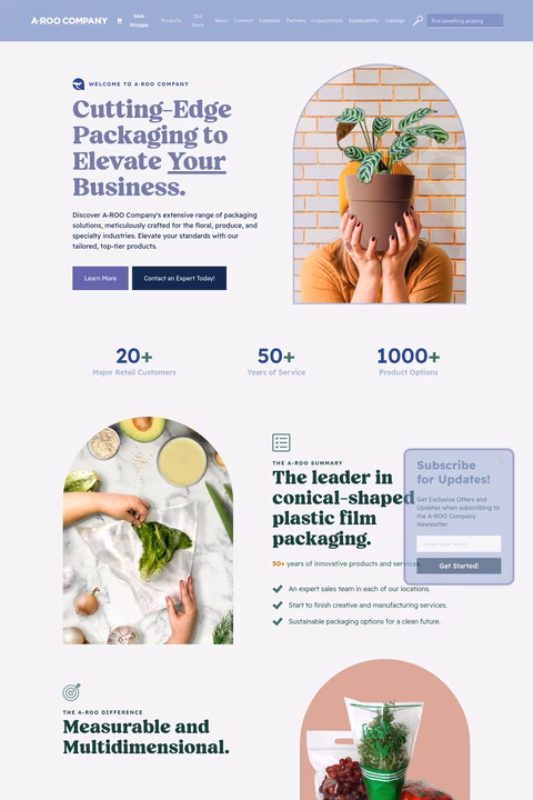 A-Roo-Company Homepage 1440px