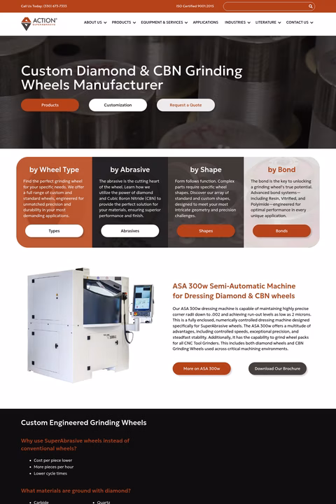 Action-Superabrasive-Products Homepage 1440px