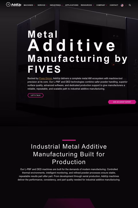 Addup Homepage 1440px