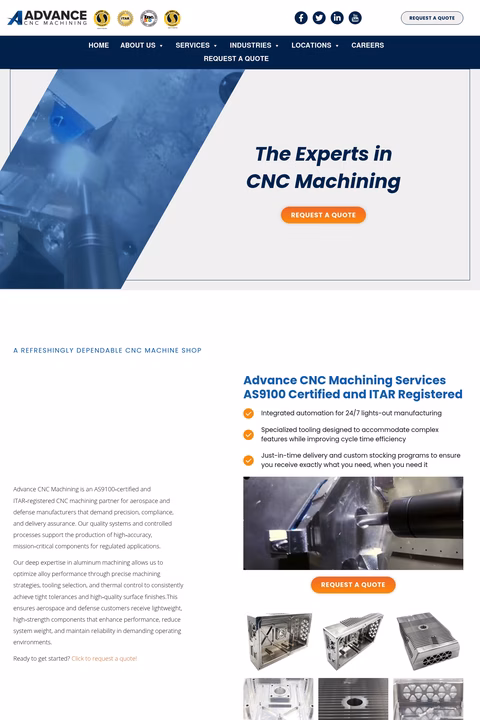 Advance-Cnc-Machining Homepage 1440px