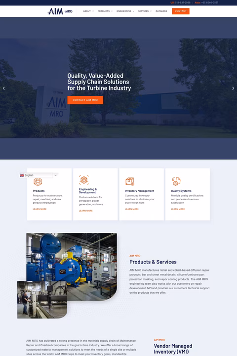 Aim-Mro Homepage 1440px