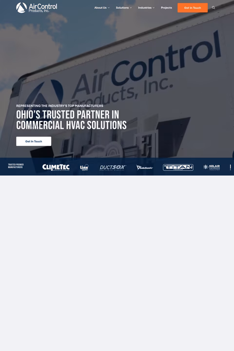 Air-Control-Products Homepage 1440px
