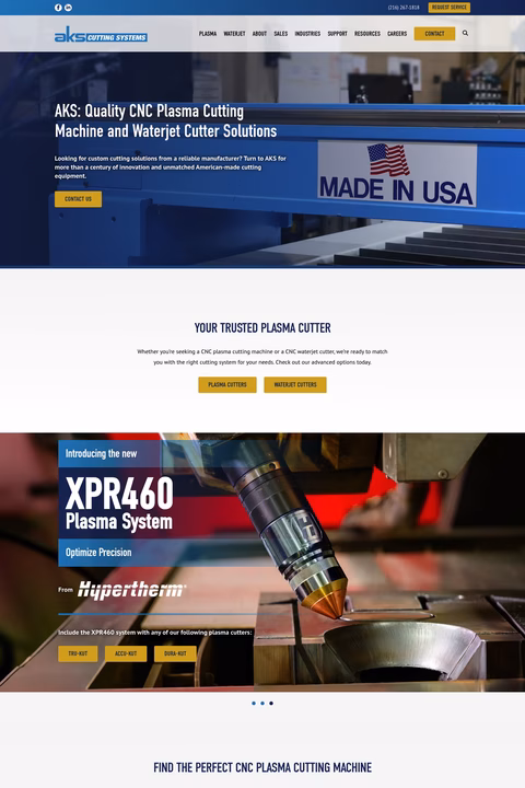 Aks-Cutting-Systems Homepage 1440px