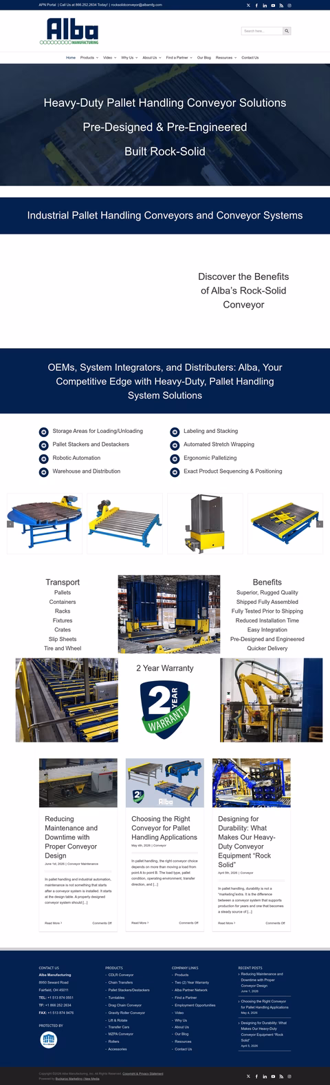 Alba-Manufacturing Homepage 1440px