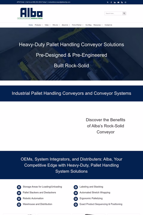 Alba-Manufacturing Homepage 1440px