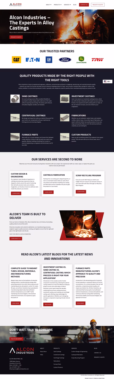 Alcon-Industries Homepage 1440px