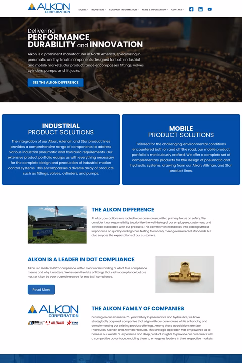 Alkon-Corporation Homepage 1440px