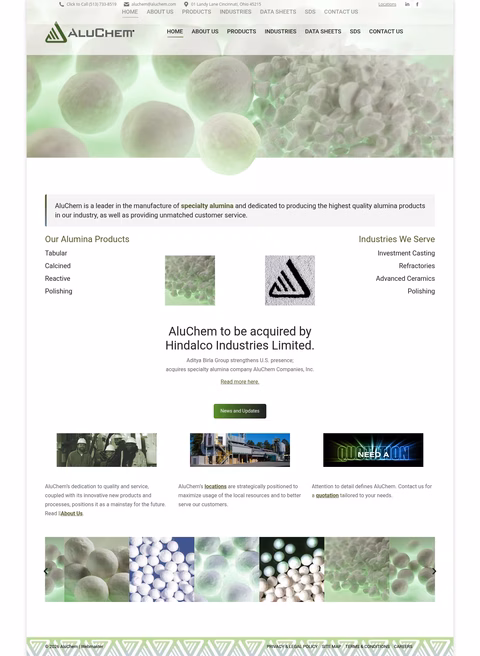 Aluchem Homepage 1440px