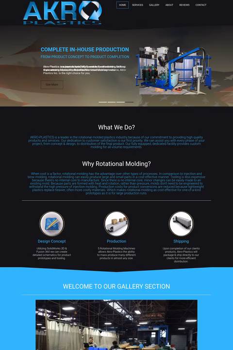 Akro-Plastics Homepage 1440px