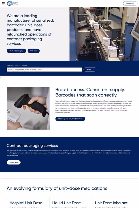 American-Health-Packaging Homepage 1440px