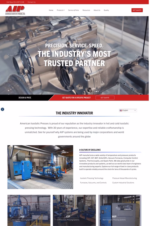 American-Isostatic-Presses Homepage 1440px