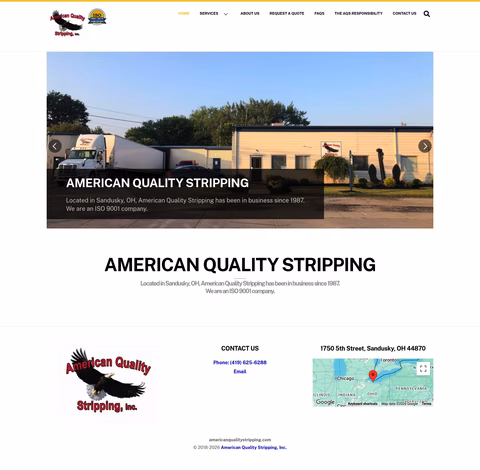 American-Quality-Stripping Homepage 1440px