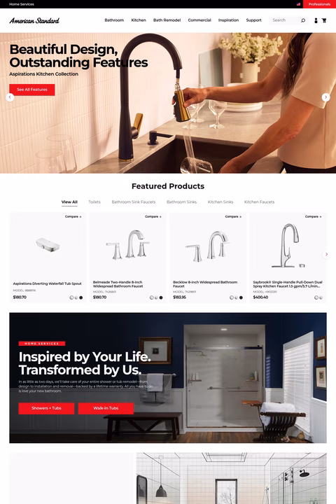 American-Standard Homepage 1440px