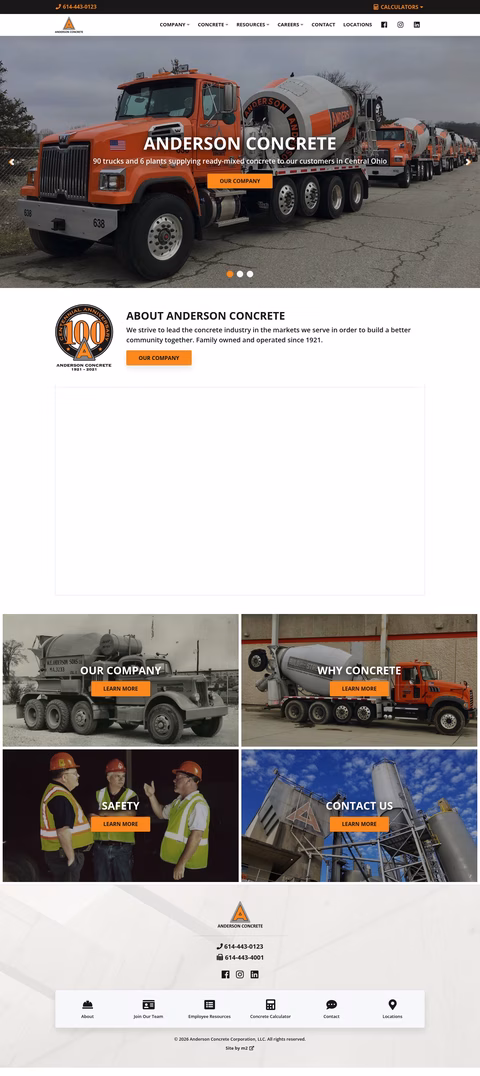 Anderson-Concrete Homepage 1440px