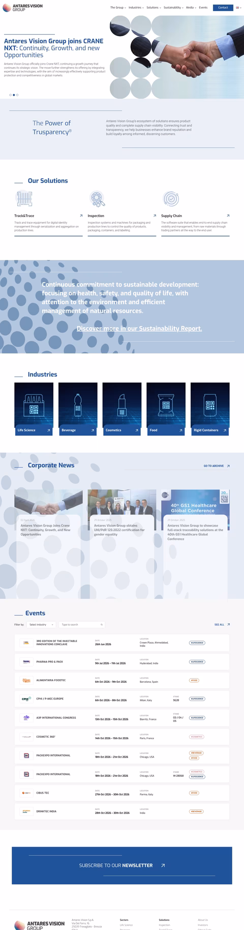 Antares-Vision-Group Homepage 1440px