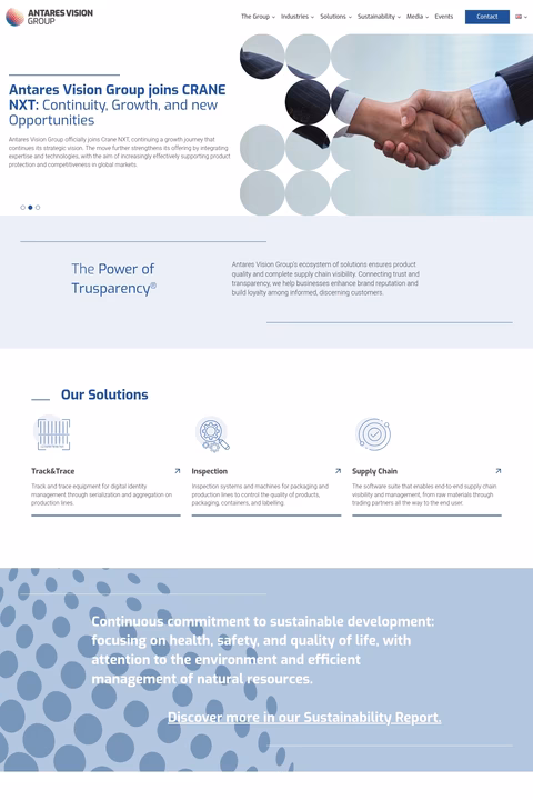 Antares-Vision-Group Homepage 1440px