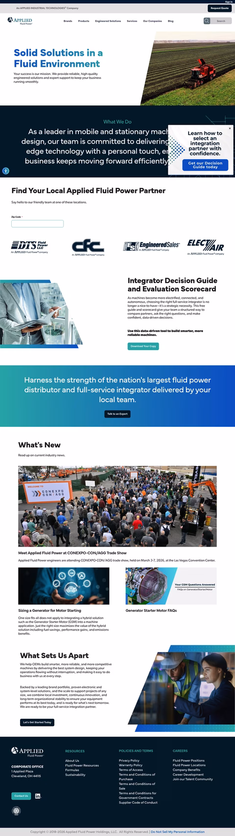 Applied-Fluid-Power Homepage 1440px