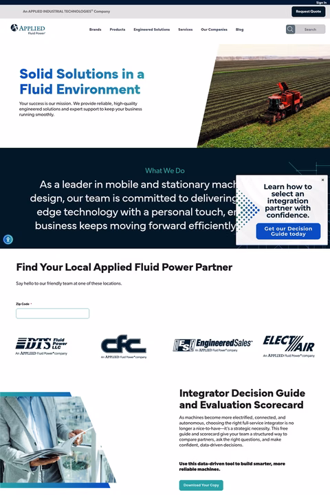 Applied-Fluid-Power Homepage 1440px