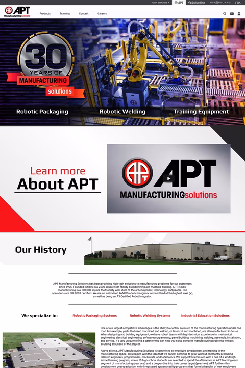 Apt-Manufacturing-Solutions Homepage 1440px