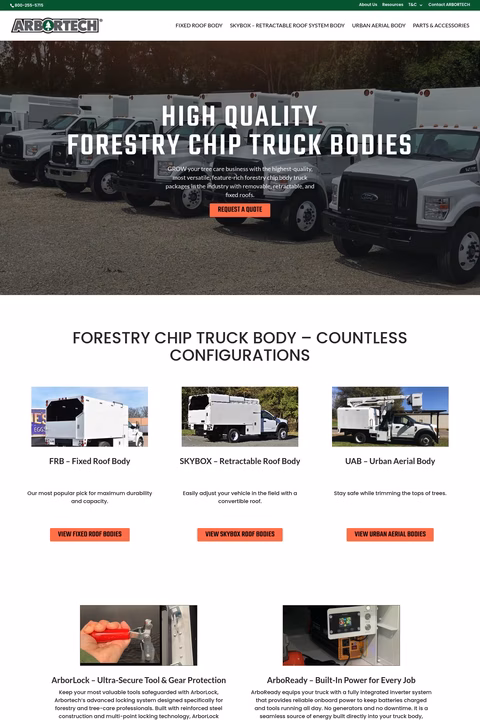 Arbortech Homepage 1440px