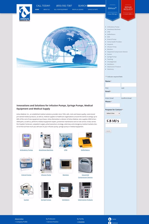 Ardus-Medical Homepage 1440px