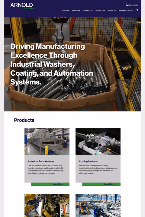 Arnold-Machine Homepage 1440px