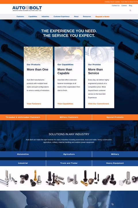 Auto-Bolt Homepage 1440px