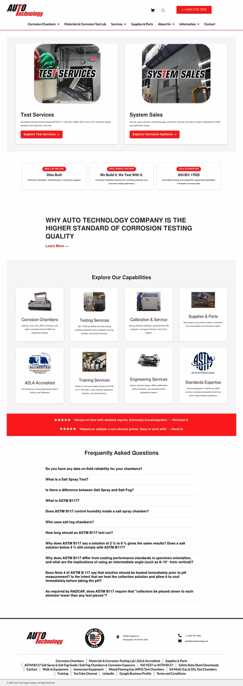 Auto-Technology Homepage 1440px