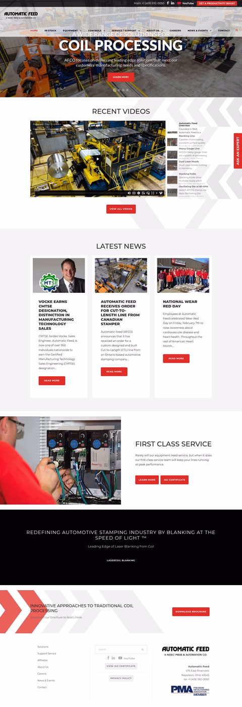 Automatic-Feed Homepage 1440px