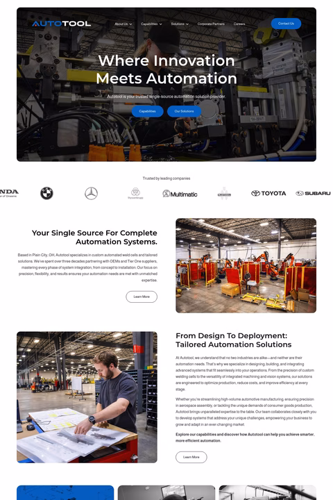 Autotool Homepage 1440px