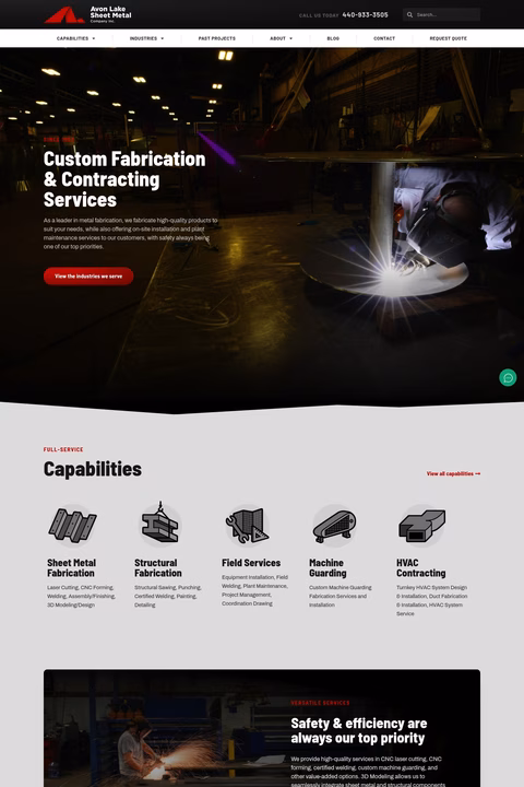 Avon-Lake-Sheet-Metal Homepage 1440px