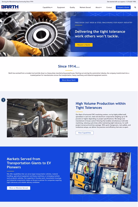 Barth-Industries Homepage 1440px