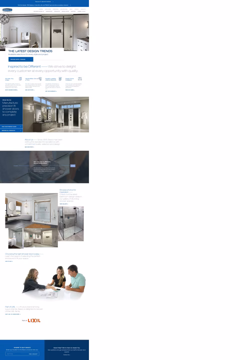 Basco-Shower-Doors Homepage 1440px