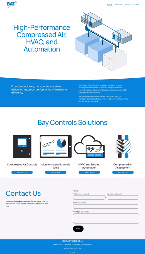Bay-Controls Homepage 1440px