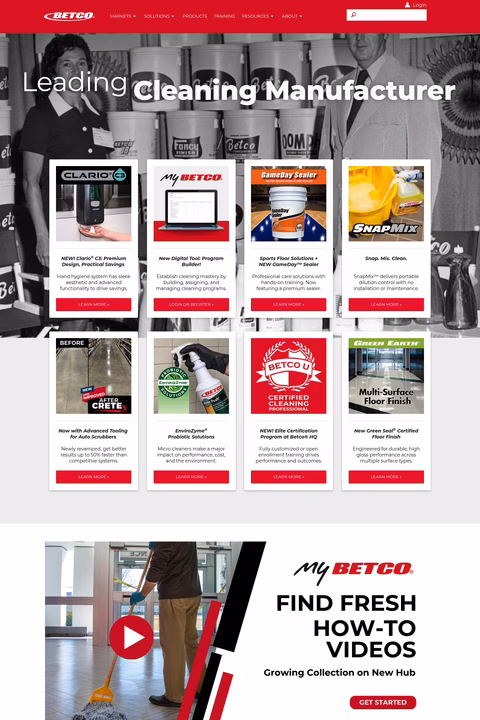 Betco Homepage 1440px