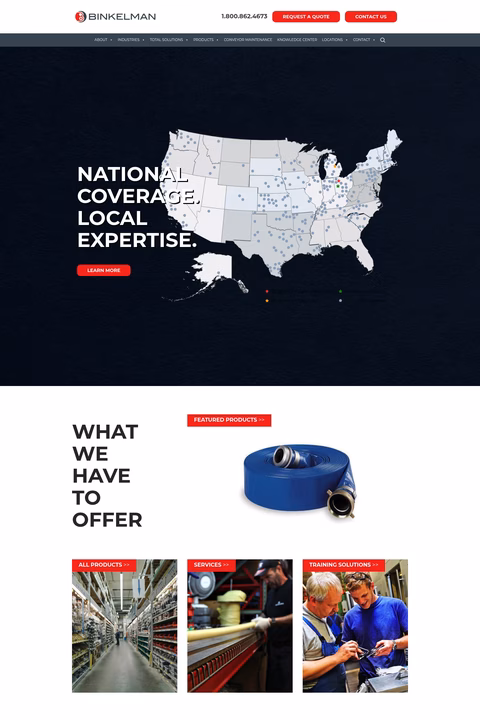 Binkelman Homepage 1440px