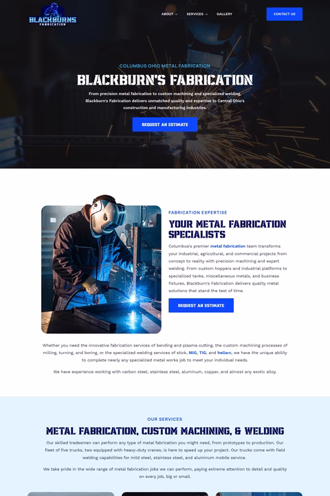 Blackburns-Fabrication Homepage 1440px