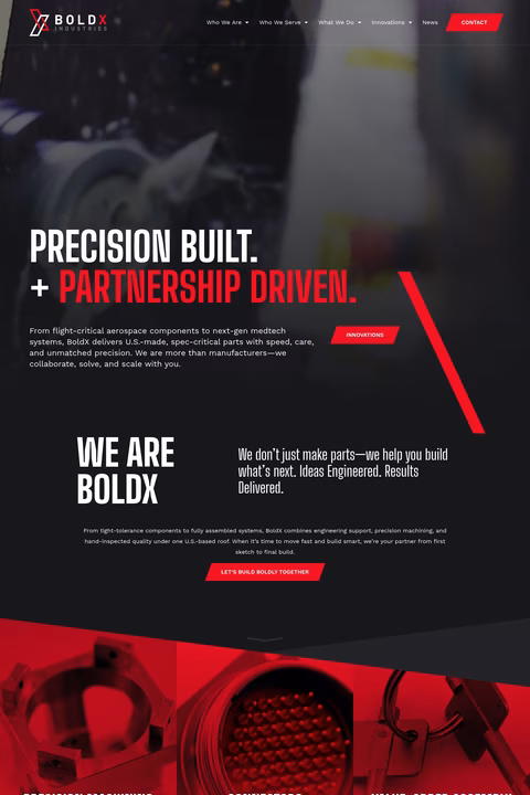 Boldx Homepage 1440px