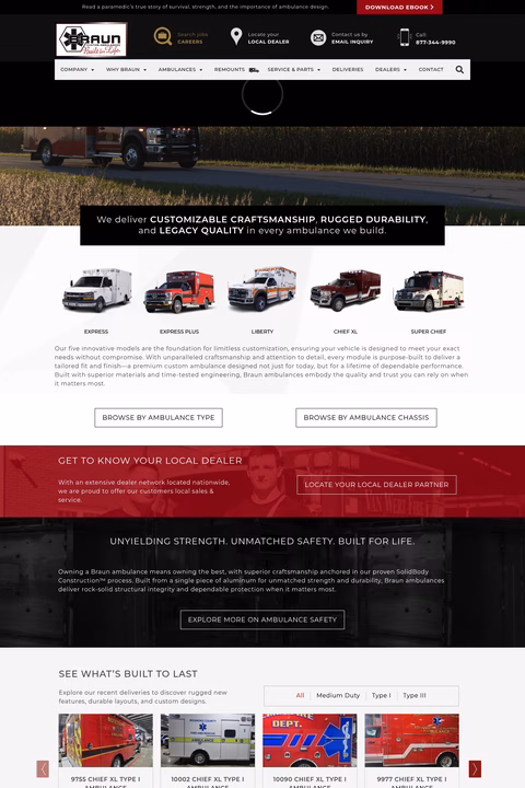 Braun-Industries Homepage 1440px
