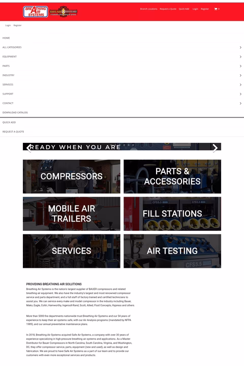 Breathing-Air-Systems Homepage 1440px