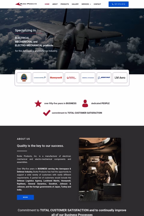 Burke-Products Homepage 1440px