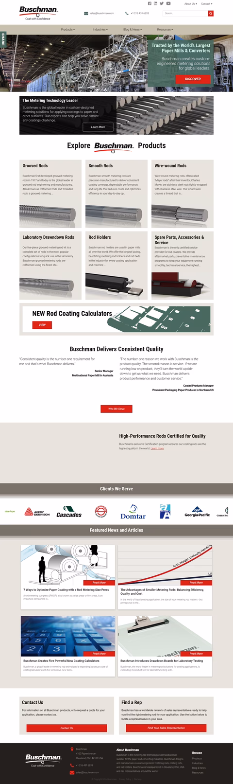 Buschman Homepage 1440px