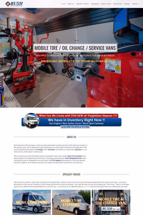 Bush-Specialty-Vehicles Homepage 1440px